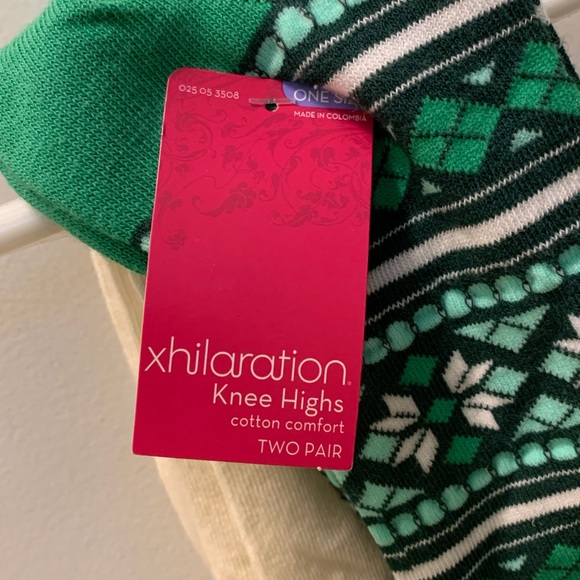 NWT 2-pack Xhileration Knee High Socks - Picture 3 of 5